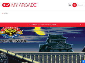 MyArcade homepage screenshot