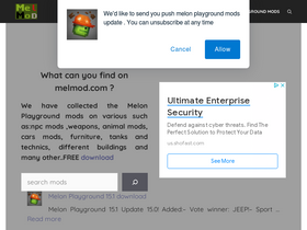 'melmod.com' screenshot