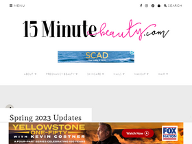 '15minutebeauty.com' screenshot