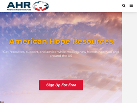 'americanhoperesources.com' screenshot