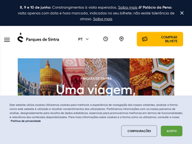 'parquesdesintra.pt' screenshot