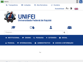 'unifei.edu.br' screenshot