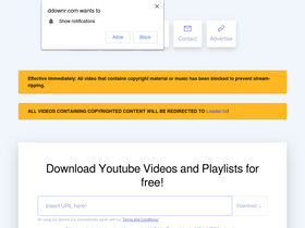 'ddownr.com' screenshot