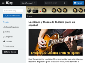 'leadguitar.mx' screenshot