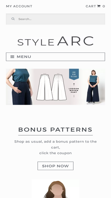Loddon Woven Pant Sewing Pattern – Casual Patterns – Style Arc