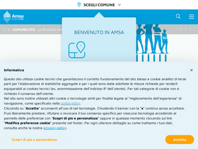 'amsa.it' screenshot