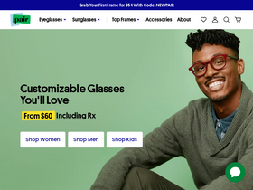 'paireyewear.com' screenshot