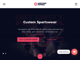 mortimerapparel.com homepage screenshot