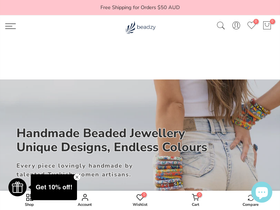 beadzy.com.au homepage screenshot