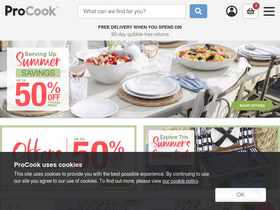 'procook.co.uk' screenshot