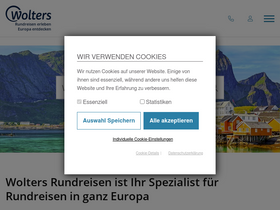 'wolters-rundreisen.de' screenshot