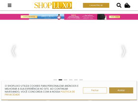 'shopluxo.com.br' screenshot