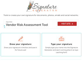'signaturegenerator.com' screenshot