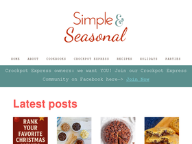 'simpleandseasonal.com' screenshot