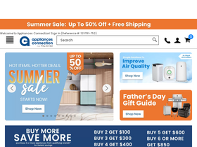 'appliancesconnection.com' screenshot
