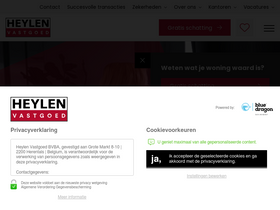 'heylenvastgoed.be' screenshot