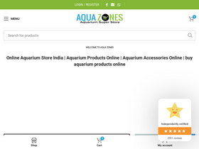 'aquazones.in' screenshot