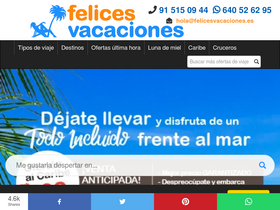 'felicesvacaciones.es' screenshot