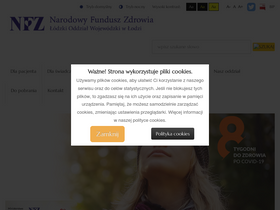 'nfz-lodz.pl' screenshot