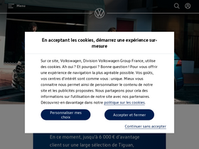 'volkswagen.fr' screenshot