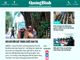 'baoquangbinh.vn' screenshot