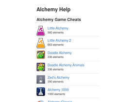 Little Alchemy cheats: all 580 combinations and elements