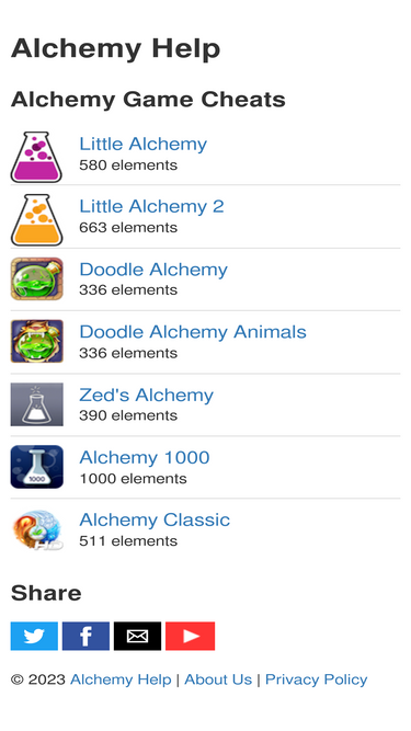 Little Alchemy Cheats - 580 Elements