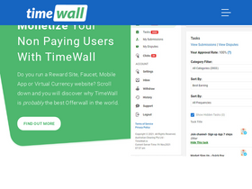 'timewall.io' screenshot