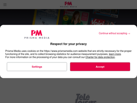 'prismamedia.com' screenshot
