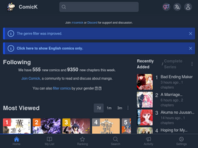 'comick.app' screenshot