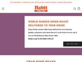 habitcoffeeclub.com homepage screenshot