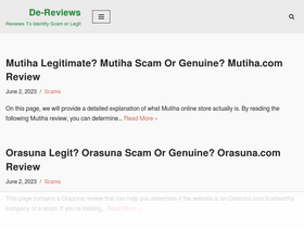 'de-reviews.com' screenshot