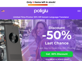 'poliglu.com' screenshot