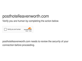 'posthotelleavenworth.com' screenshot