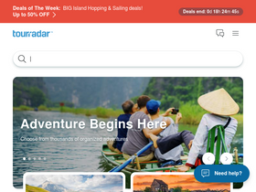 'tourradar.com' screenshot