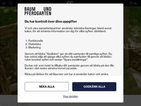Baum und Pferdgarten homepage screenshot