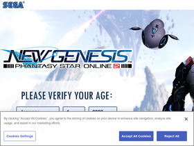 'pso2.com' screenshot