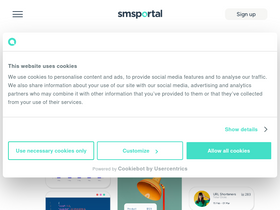 'smsportal.com' screenshot