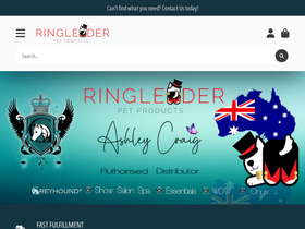 ringleaderpetproducts.com.au homepage screenshot