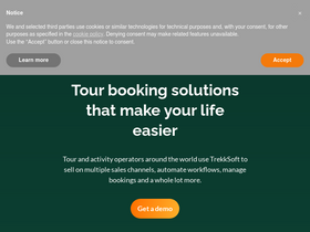 'trekksoft.com' screenshot