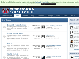 'clubhondaspirit.com' screenshot