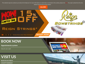 'merlinarchery.co.uk' screenshot