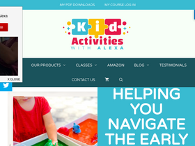 'kidactivitieswithalexa.com' screenshot