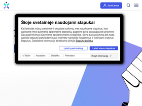 'ignitis.lt' screenshot