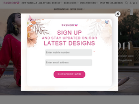 'fashor.com' screenshot