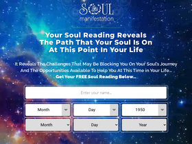 'soul-manifestation.com' screenshot