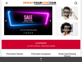 'speckyfoureyes.com' screenshot
