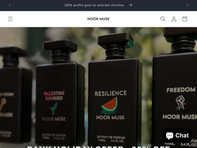 noormusk.com homepage screenshot