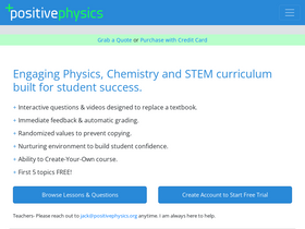 'positivephysics.org' screenshot