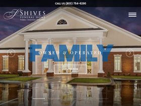 'shivesfuneralhome.com' screenshot